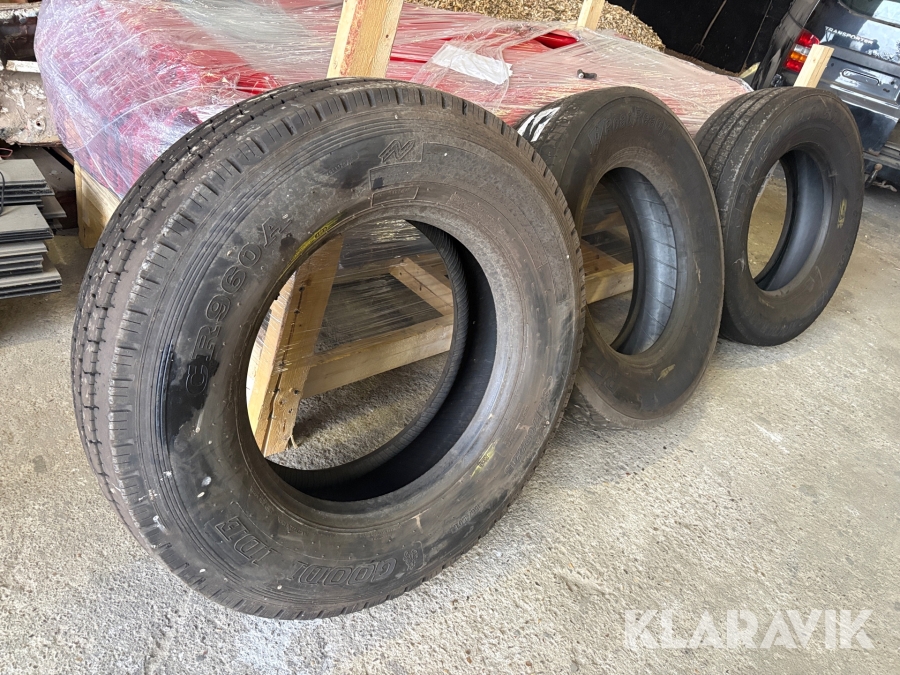 Dæk uden fælg 3 styk 