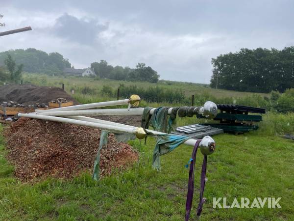 Flagstang med fod 1 styk