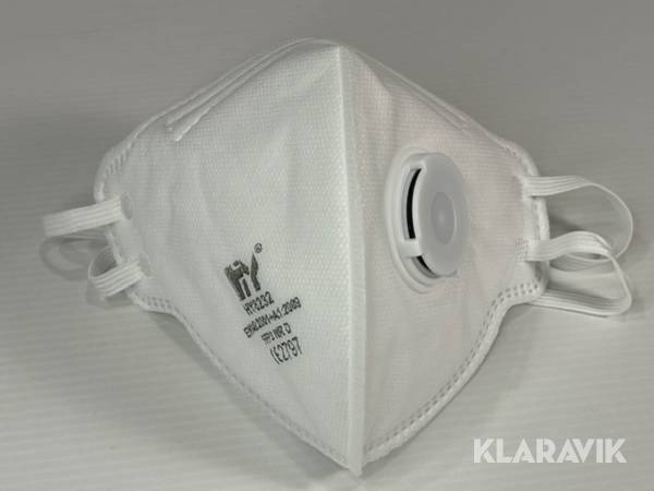 Støvmasker Handanhy FFP3 NR D med nakkeelastikker, med ventil. 516 æsker (af 10 masker), 1 palle.