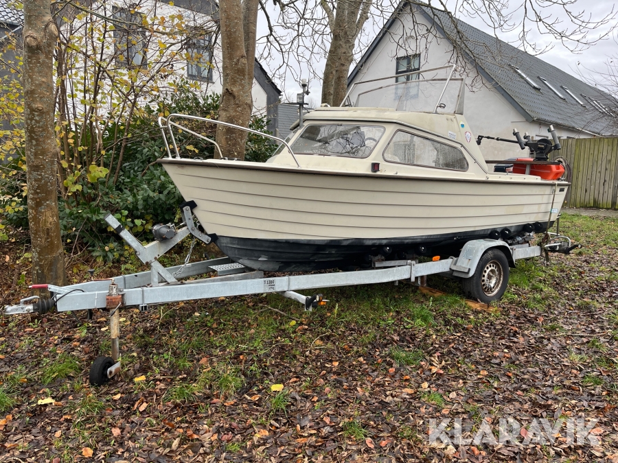 Motorbåd med trailer A/S Fjord Plast Norway 17 fod