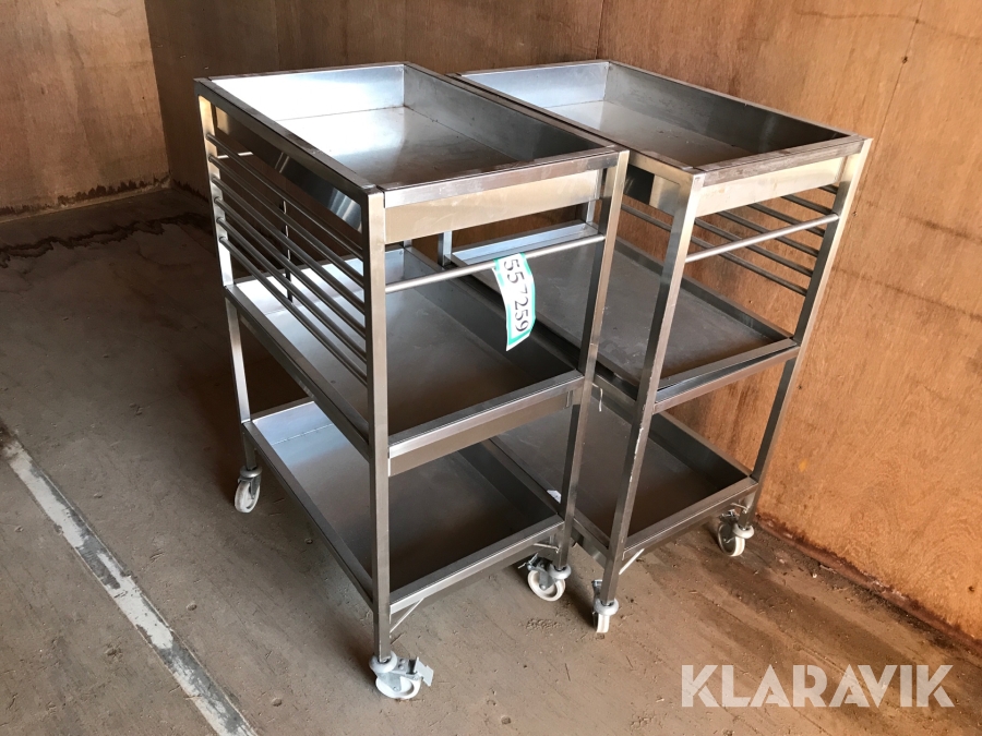 Rustfrie borde, Holbæk, Klaravik auktioner