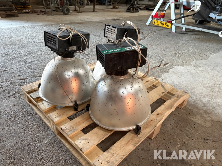 Industrilamper 3 stk