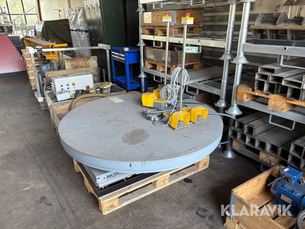 Sax lift med dreje plade