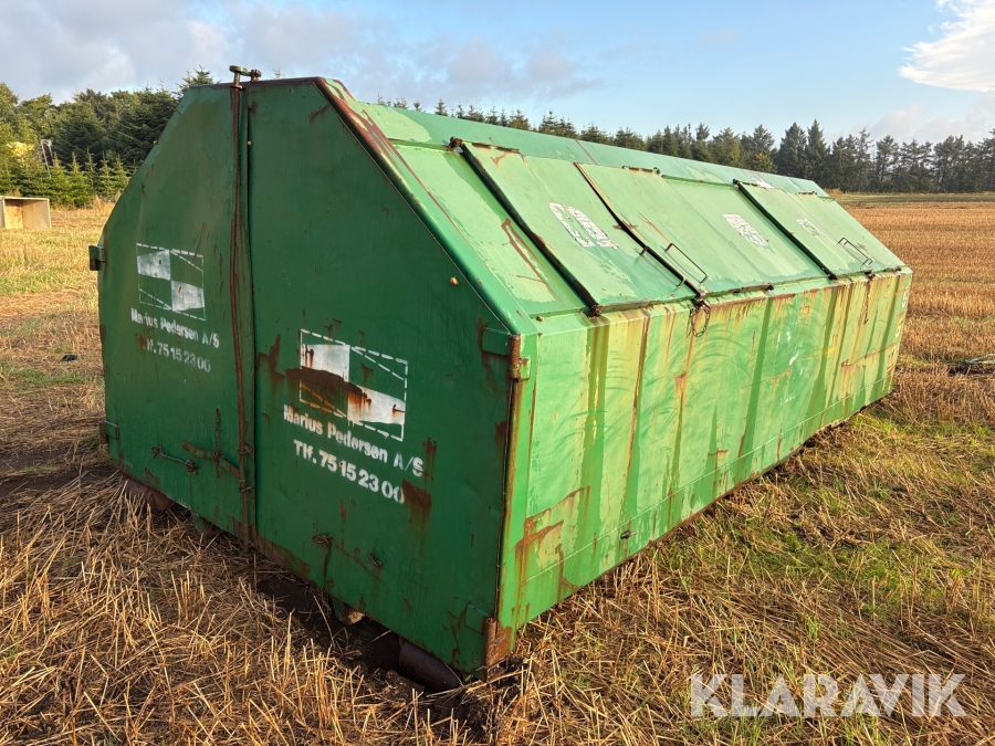 Affaldscontainer med wejerhejs