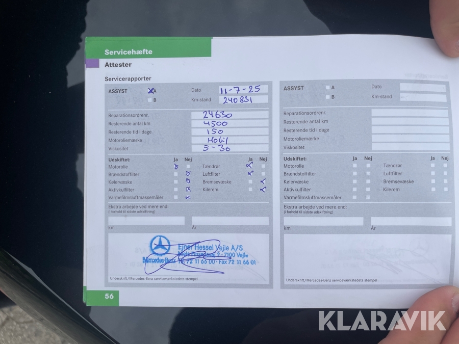 Personbil Mercedes-Benz CLK500