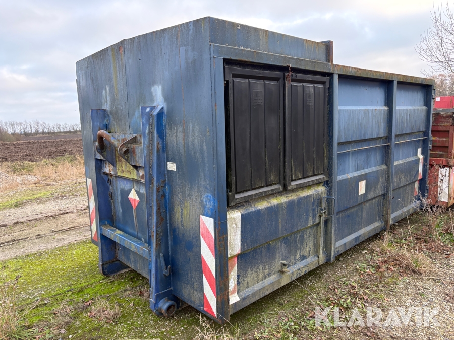 Affaldscontainer m Kroghejs Miljø-art -AS 4000 x 2000 x 1800 mm o