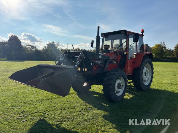 Veteranen traktor Valmet 705 GLTX frontlæsser