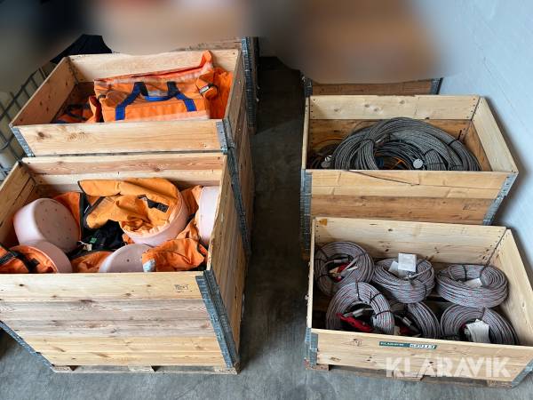 Lot - Wire og hoistbags 4 paller