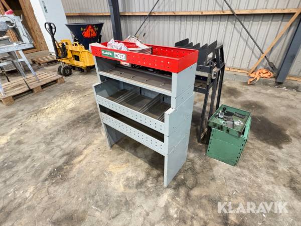 Bil inventar / reoler Würth / modul system