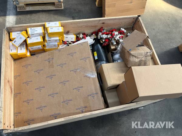 Blandet lot - håndvask, ventiler, fittings og øvrigt