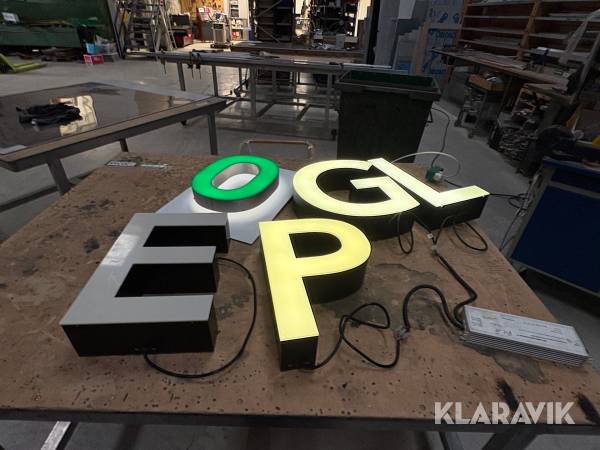 LED bogstaver 5 styk