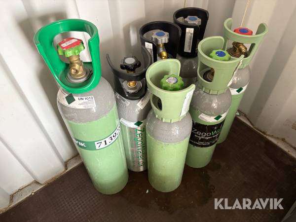 CO2 flasker Zegowater 7 styk 