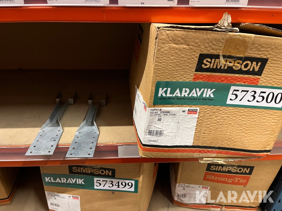 Beslag Simpson Spær beslag 100stk