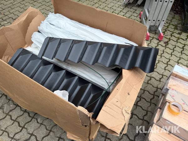 Formstykker Swisspearl 20 graders tag sort 60 styk