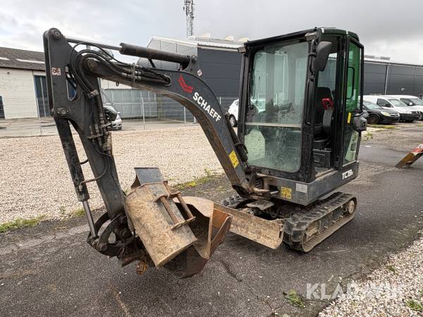 Minigraver Yanmar TC19 med 4 skovle