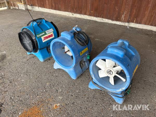 3 stk. Ventilator VAF-300