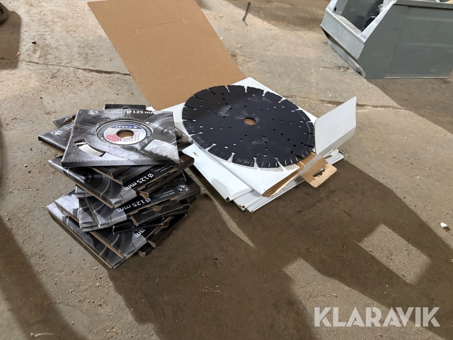 Parti af diamantskiver (Ø125 mm + Ø230 mm)