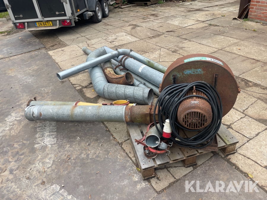 Kornblæser Kongskilde D43 med tilbehør