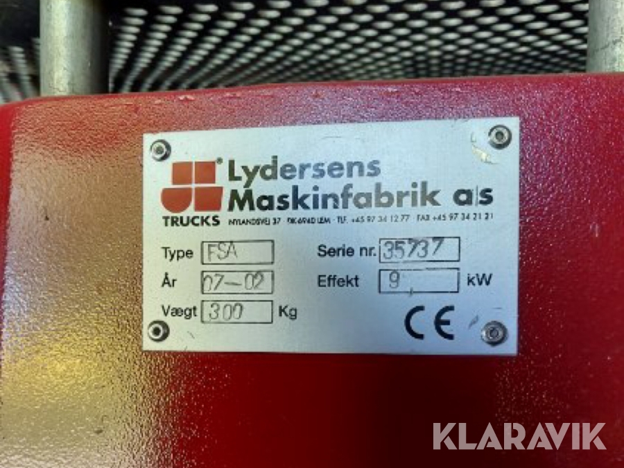 Løvsuger med kost Rimas FSA 9 kW