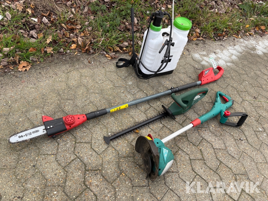 Blandet lot haveredskaber