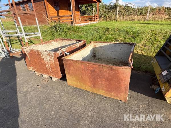 Transportkasser stål 2 styk
