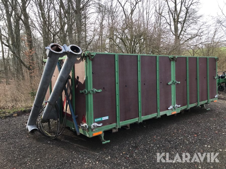 Kornkasse med snegl & pressening