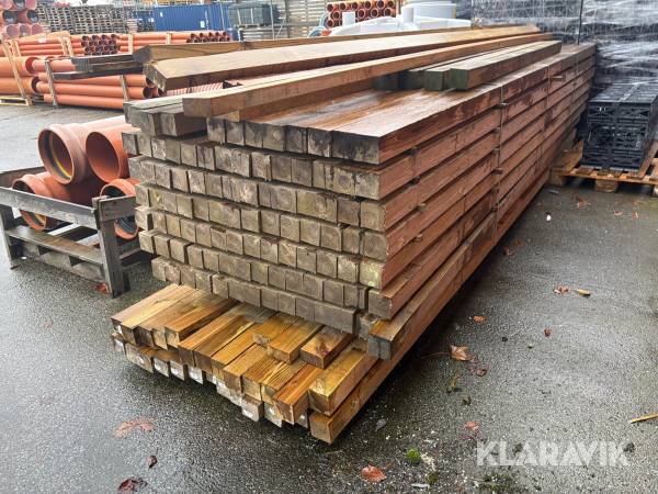 Stolper Frøslev Træ 75x75 mm 122 styk