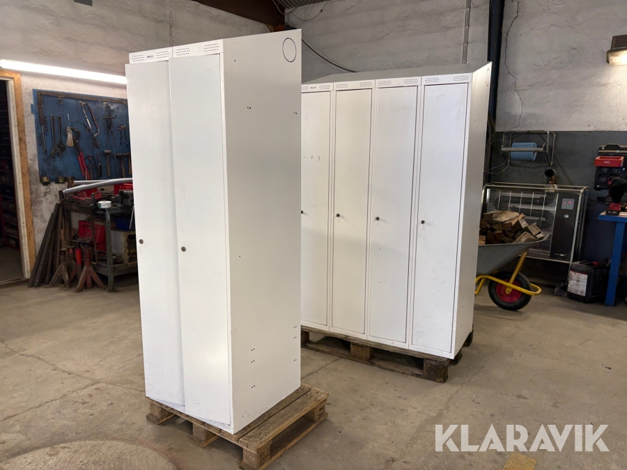 Omklædningsskabe Metal design - 2 enheder