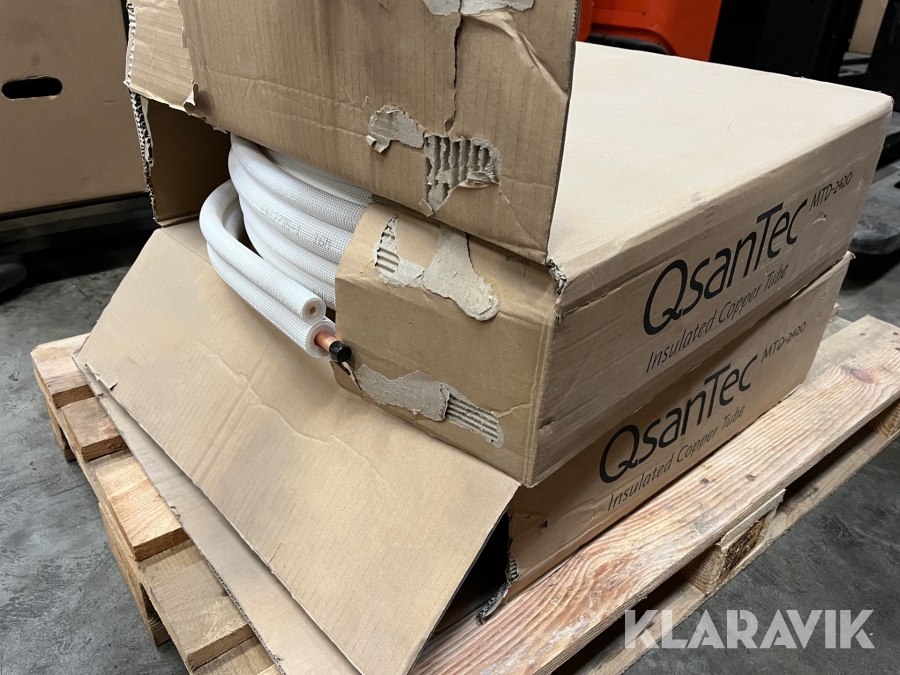 Isolerede dobbeltrør kobber 2x20 meter