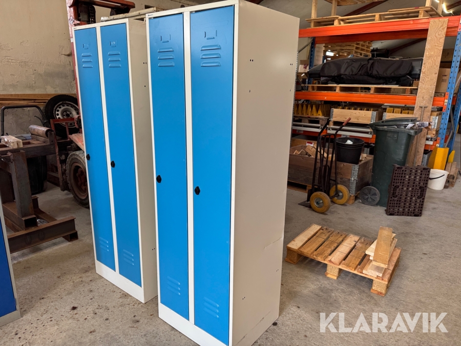 Omklædningsskabe Metal design 2 styk