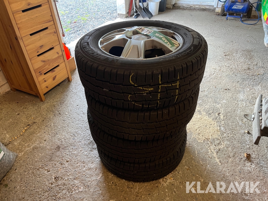 Vinterdæk med alufælge Michelin 22.5/65R16c 4 styk 