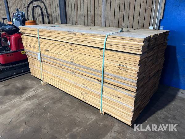 Egetræsbrædder møbeltørret kernetræ 225 styk