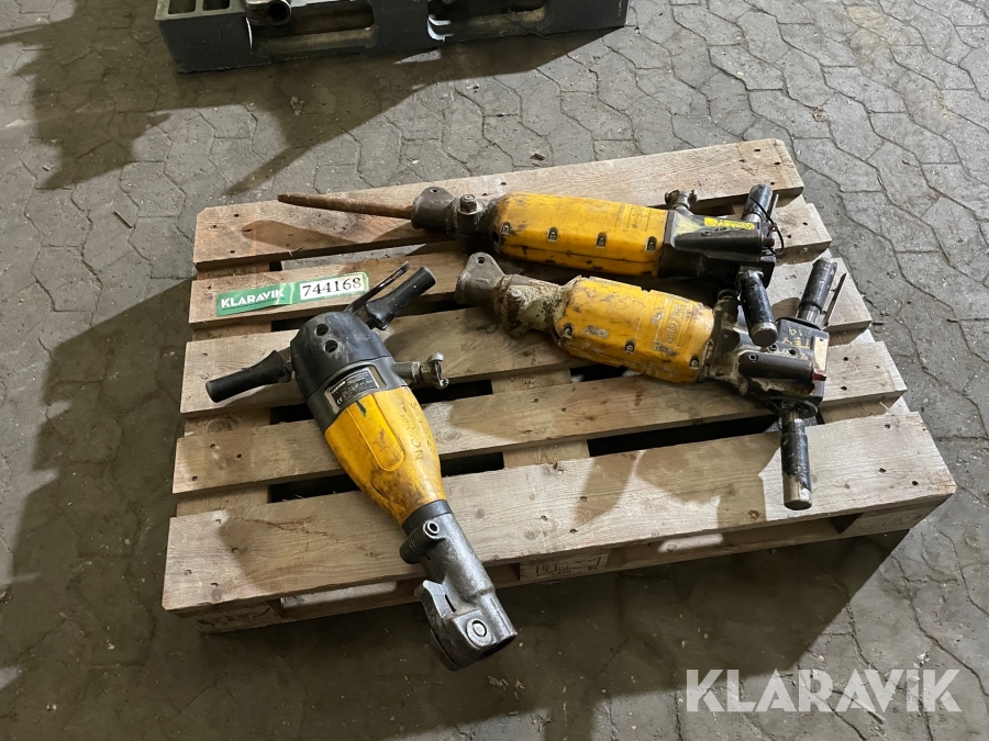 Lufthammer sæt Atlas - Copco TEX 19PE 3 styk