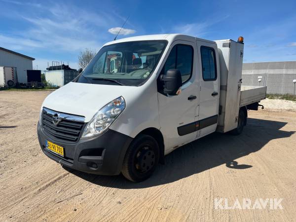 Mandskabsvogn med lad Opel Movano 2,3 CDTi 136HK Chassis
