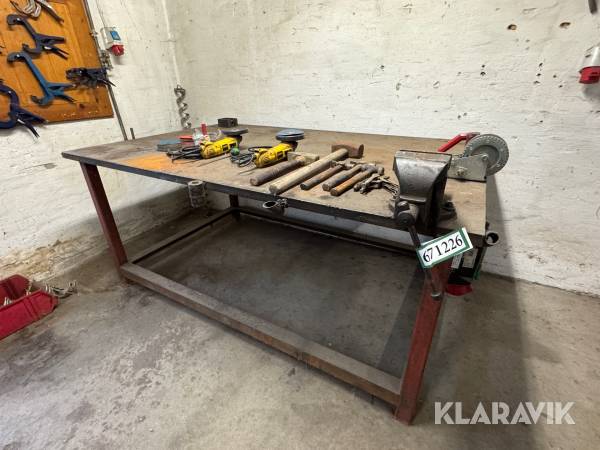 Svejsebord med tilbehør