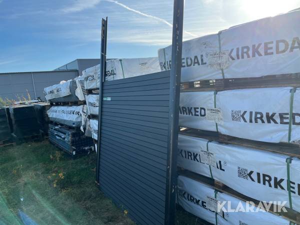 Komposit hegn Kirkedal Grå/sort 10 fag