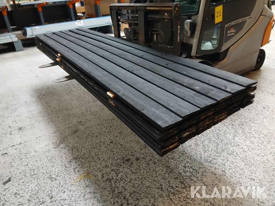 Klink beklædning Grundmalet Sort, Delvist vandskadet