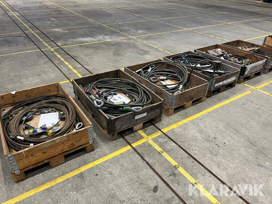 Assorteret wire og Kasteblokke 6 paller