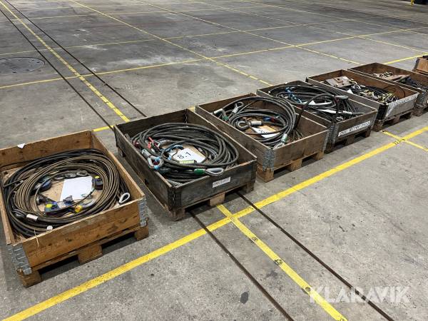 Assorteret wire og Kasteblokke 6 paller