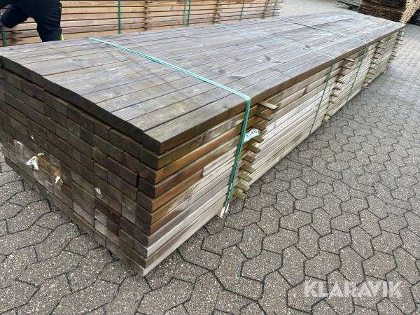 Trykimprægneret reglar - 154 styk