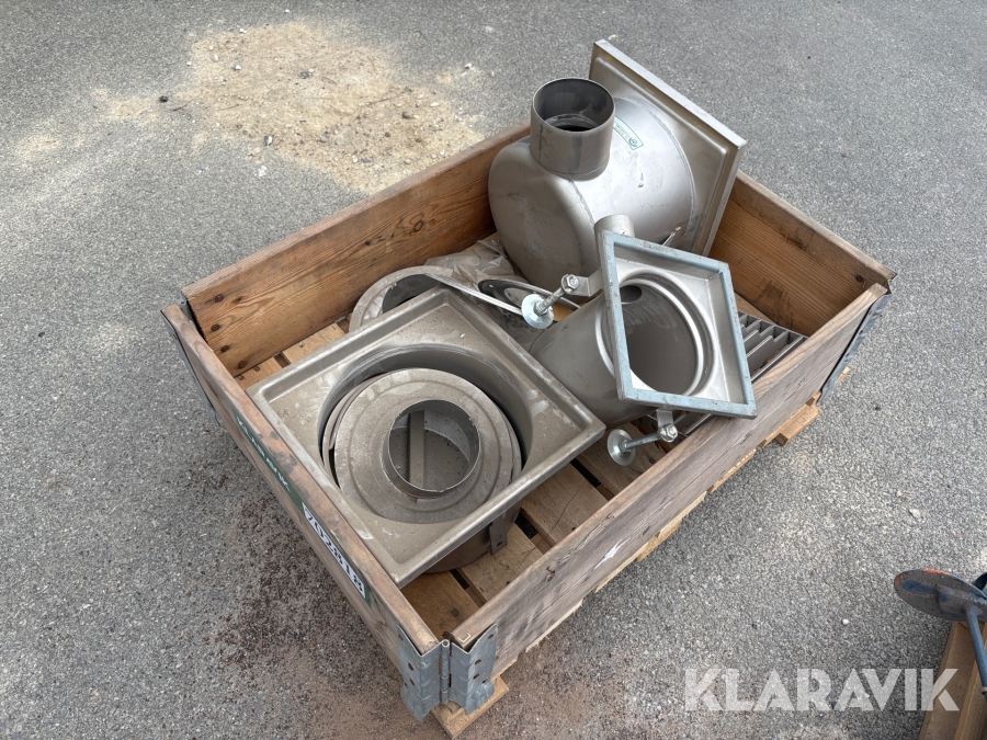 Rustfri afløbsdele Blücher - 1 halvpalle