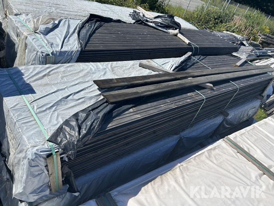 Udvendig beklædning Bergene Holm imprægneret gran sort 