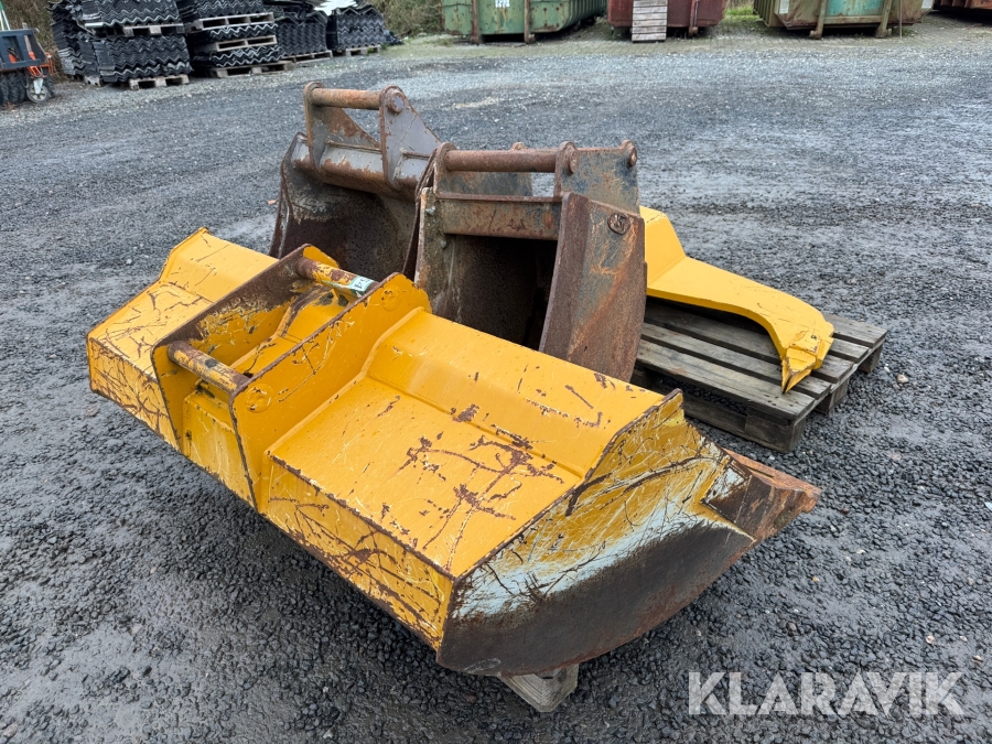 Skovle Hydrema Og JST 3 styk og 1 styk grubbe