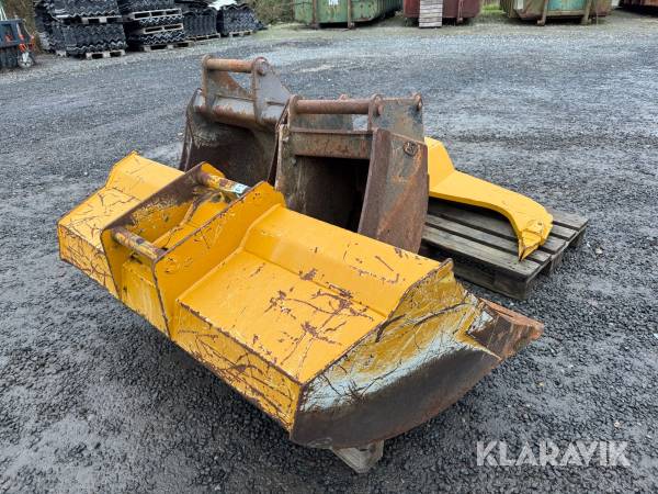 Skovle Hydrema Og JST 3 styk og 1 styk grubbe