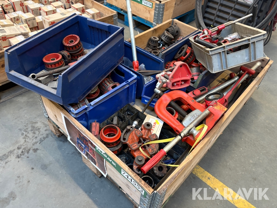 Gevindskæremaskine Rigid - stort lot