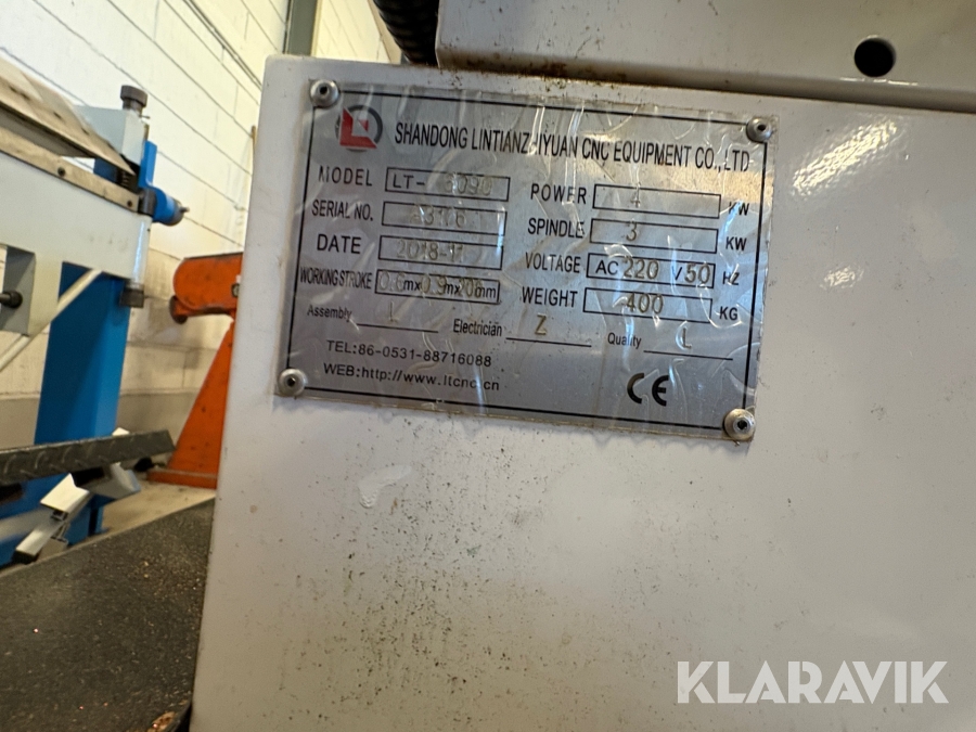 Cnc fræser Shandong Lt6030