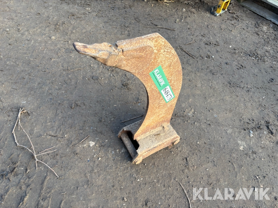 Rippertand/grubtand til gravemaskine