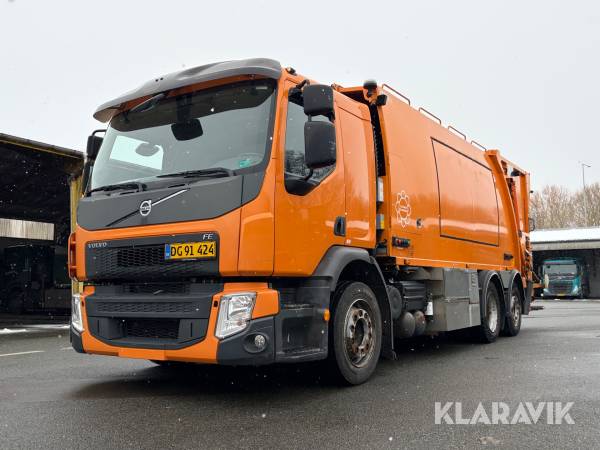 Renovationsvogn Volvo FE-320 med NTM renovationsaggregat 