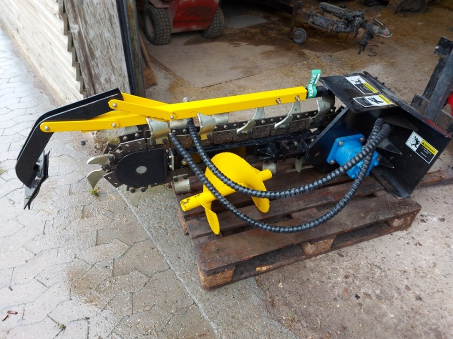 Ubrugt kædegraver til minilæsser 