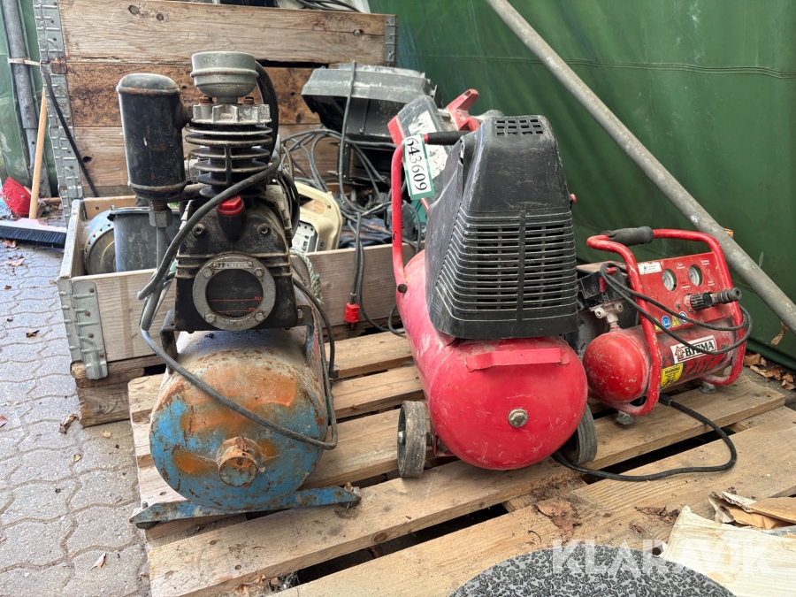 Kompressor blandet lot, 3 styk.